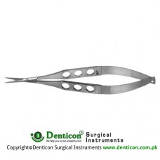 Fine Micro Scissor Straight - Sharp Tips - Medium Blades Stainless Steel, 11.5 cm - 4 1/2"